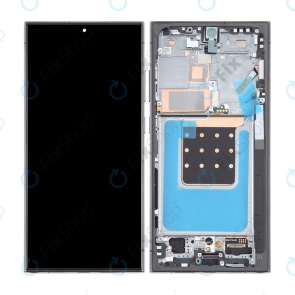 Συγκρότημα οθόνης για Samsung S24 Ultra, S928B, Titanium Black, Aftermarket