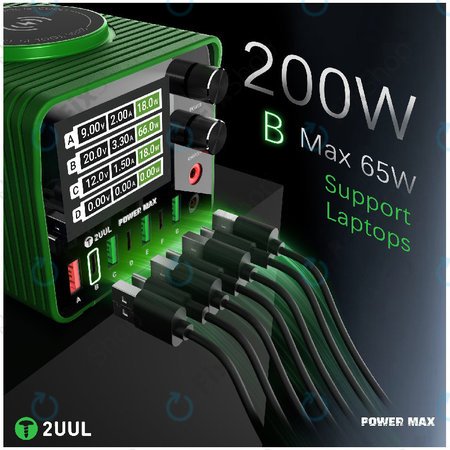 Σταθμός φόρτισης 200W πολλαπλών θυρών, 2UUL PC01