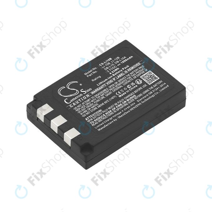 Μπαταρία για Olympus C-765 Zoom, Camedia X-3, 1090mAh, Li-Ion, 3.7V, Li-10B, HQ
