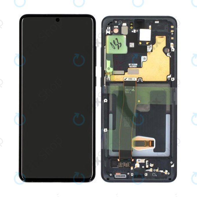 LCD Display Assembly για Samsung S20 Ultra | G988F | GH82-26032A | GH82-26033A | Cosmic Black | Service Pack