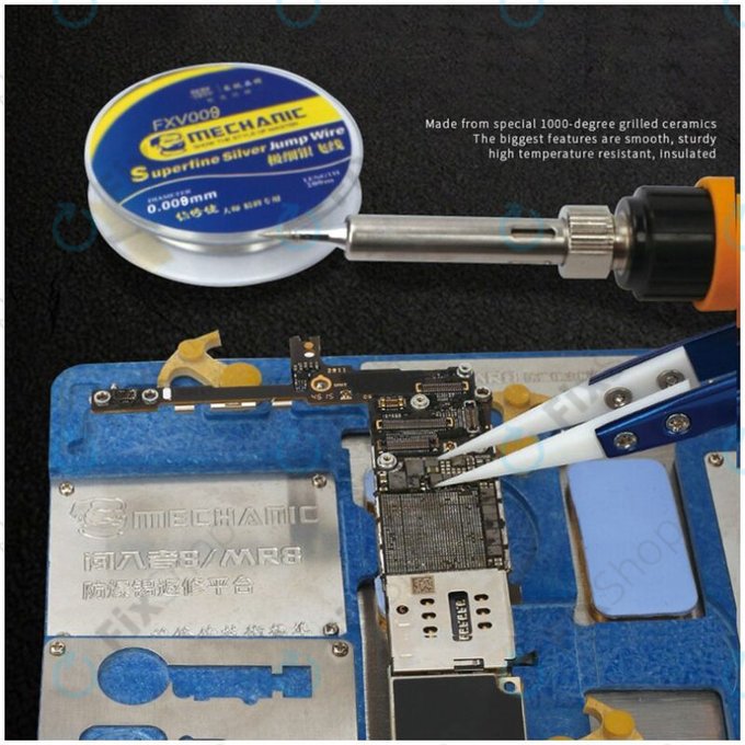 Λαβίδα Κεραμική Θερμοανθεκτική Ακριβείας με Ευθεία-Αιχμηρή Μύτη για Mechanic CF-11