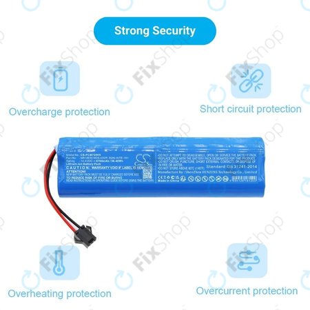 Μπαταρία για Xiaomi EVA, EVE Plus, Viomi S9, Lenovo T1 Pro, Lydsto R1, R1 Pro, S1, S1 Pro, NR18650 M26-4S2P, SUN-INTE-181, H18650CH-4S2P, 14.4V, 6700mAh, HQ