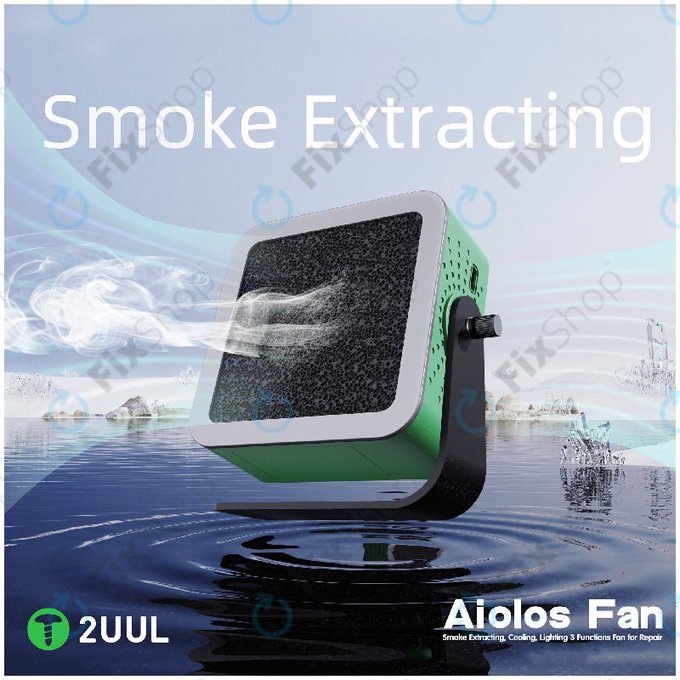 Απορροφητήρας καπνού και ανεμιστήρας ψύξης με φωτισμό LED, 2UUL DA98