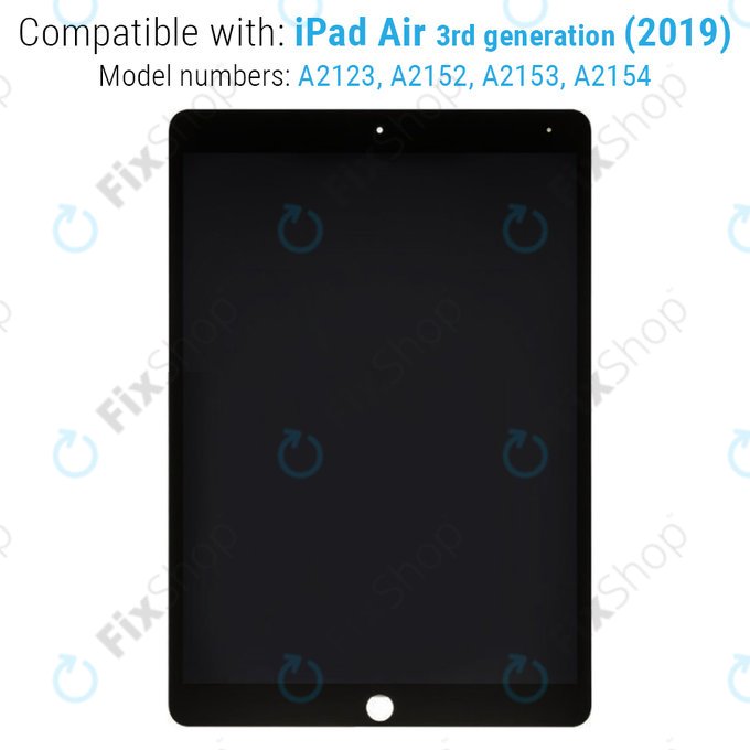 Οθόνη με οθόνη αφής για iPad Air (3rd Gen 2019), Μαύρο, Black, Refurbished