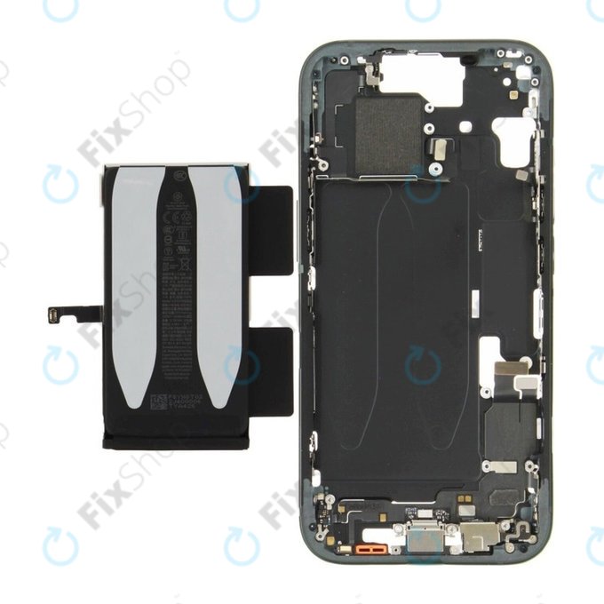 Μεσαίο πλαίσιο με μπαταρία για iPhone 15 | Black | ZD076-00669 | Genuine Apple