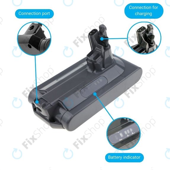 Μπαταρία για Dyson V10, 969352-02, SV12, 206340, 25.2V, 3000mAh, HQ
