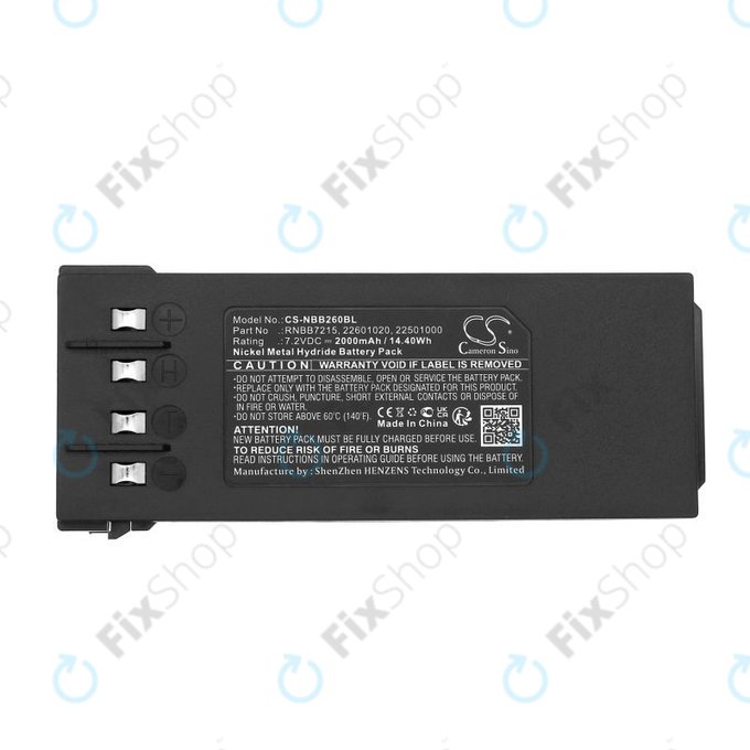 Μπαταρία για Hiab 077 Hiduo, 088CL, 095, 2000mAh, Ni-MH, 7.2V, RNBB7215, 2.250.1000, HQ
