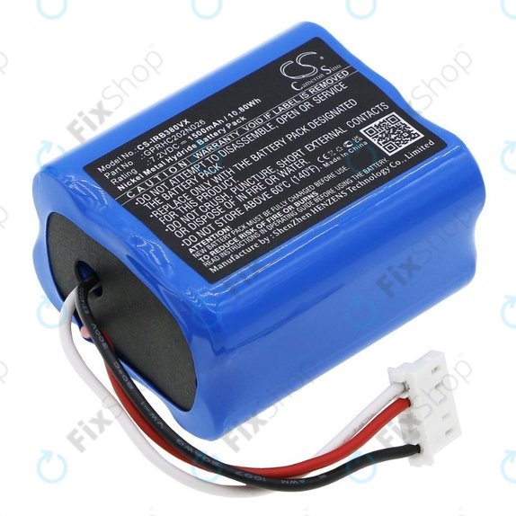 Μπαταρία για iRobot Braava 2000, 300, 380, 380T, 381, 390, Mint 5200, Mint Plus 5200, Proscenic JOJO Professional, GPRHC202N026, 4409709, W206001001399, 7.2V, 1500mAh, HQ