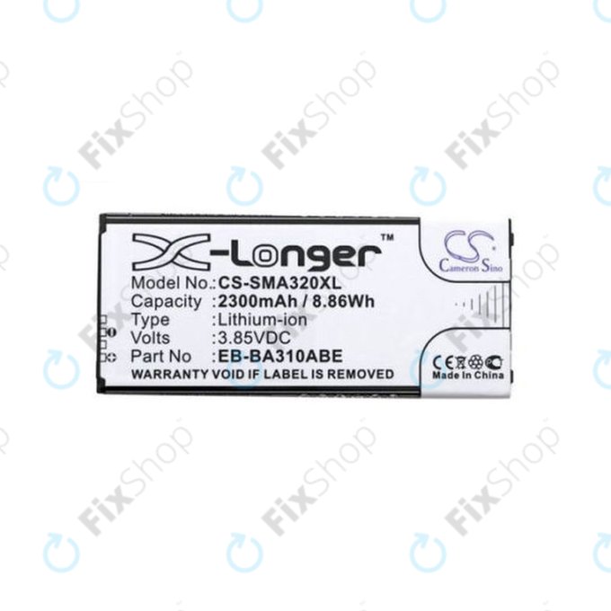 Μπαταρία για Samsung A3 A310F (2016), EB-BA310ABE, 2300mAh, HQ