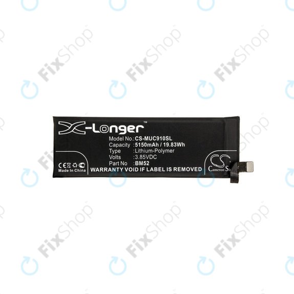 Μπαταρία για Xiaomi Mi Note 10 M190F4AG, 5150mAh, Li-Pol, 3.85 V, BM52, HQ