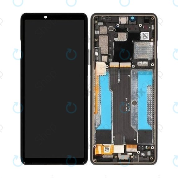 Συγκρότημα οθόνης για Sony Xperia 10 III, Μαύρο, Black, Service Pack