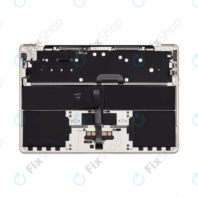 Άνω πλαίσιο πληκτρολογίου για MacBook Air 13", A3113 (2024), με πληκτρολόγιο US και μπαταρία, Starlight, 661-40229, Genuine Apple
