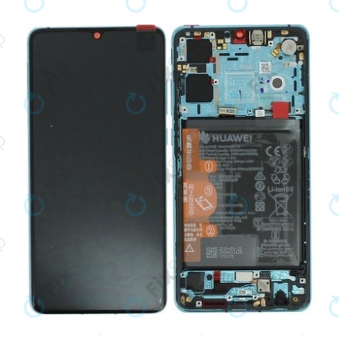 LCD Display Assembly με Battery για Huawei Honor 20e | 02353QEN | Phantom Blue | Service Pack