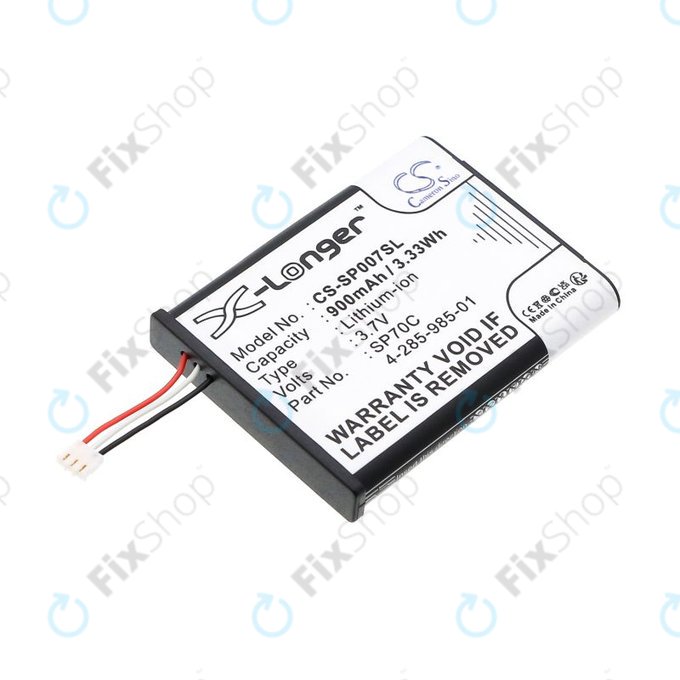 Μπαταρία για Sony PSP E1000, E1002, E1004, E1008, 900mAh, Li-Ion, 3.7V, SP70C, HQ