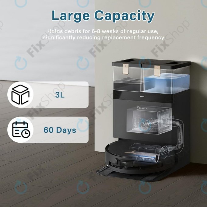 Σακούλα σκόνης, 4 τεμ. για Ecovacs Deebot T30c, T50-series, T80-series, X8-series, X9 Pro-series