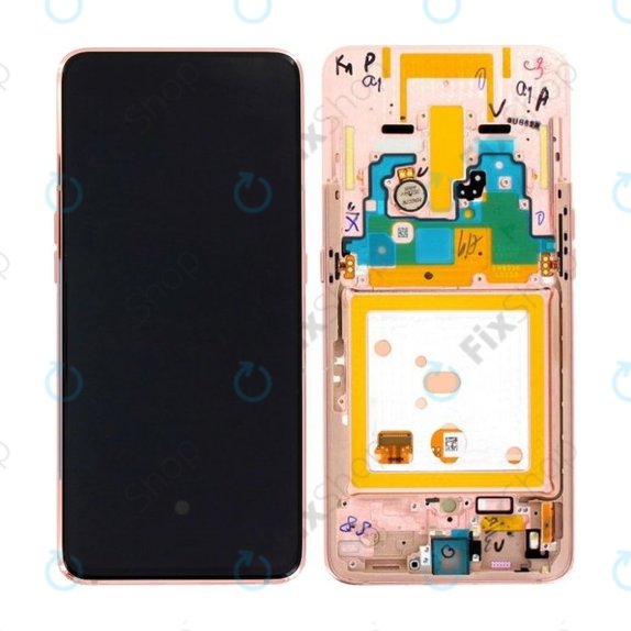 Συγκρότημα οθόνης για Samsung A80, A805F, GH82-20348C, GH82-20368C, GH82-20390C, Angel Gold, Service Pack