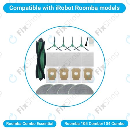 Ολοκληρωμένο Σετ για iRobot Roomba Combo Essential | Roomba 105 Combo | 104 Combo