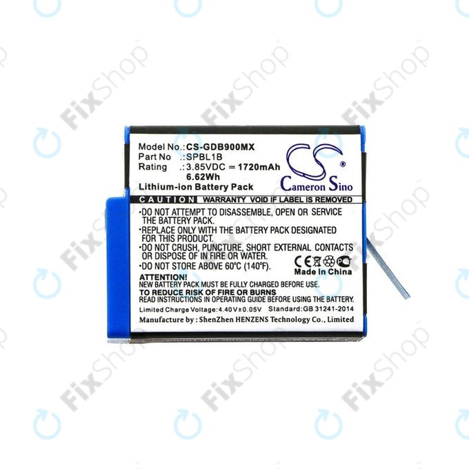 Μπαταρία για Gopro Hero 9, 11, 1720mAh, Li-Ion, 3.85V, SPBL1B, HQ