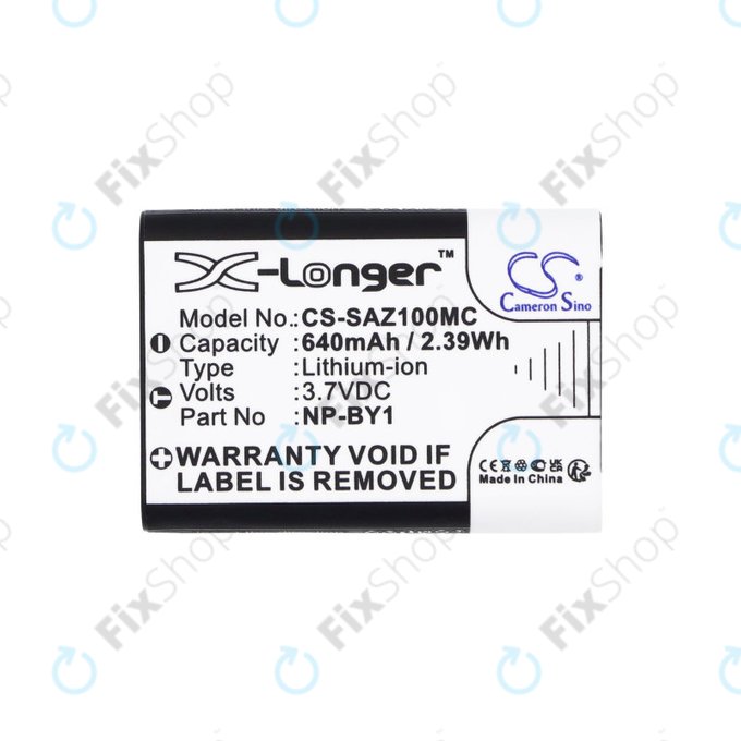 Μπαταρία για Sony HDR-AZ1, 640mAh, Li-Ion, 3.7V, NP-BY1, HQ