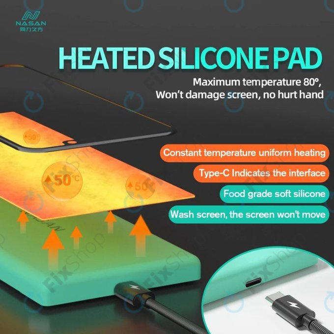 Συμπαγές Θερμαντικό Μαξιλάρι για Αποσυναρμολόγηση Οθόνης LCD | Nasan