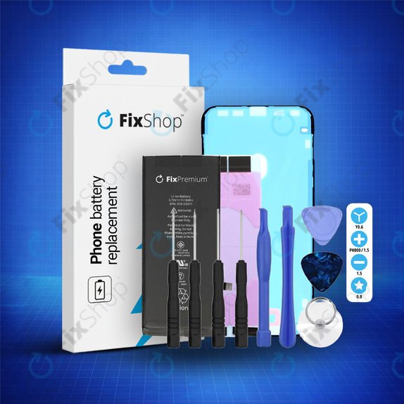 Μπαταρία για iPhone XR, 2942mAh, Κόλλα (Adhesive), Εργαλεία, FixPremium
