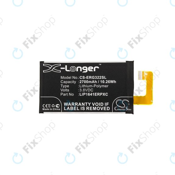 Μπαταρία για Sony Xperia XA1 Ultra G3221, 2700mAh, Li-Pol, 3.8 V, LIP1641ERPXC, HQ