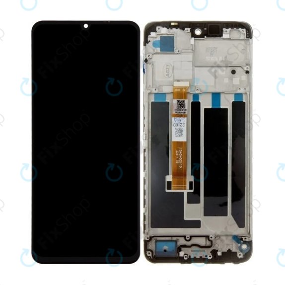 Συγκρότημα οθόνης για Realme C53, RMX3760, Mighty Black, Aftermarket