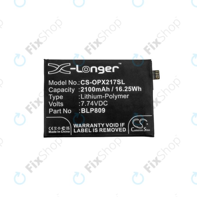 Μπαταρία για Realme Q2 Pro RMX2173, GT Master 5G RMX3363, BLP809, 2100mAh, HQ