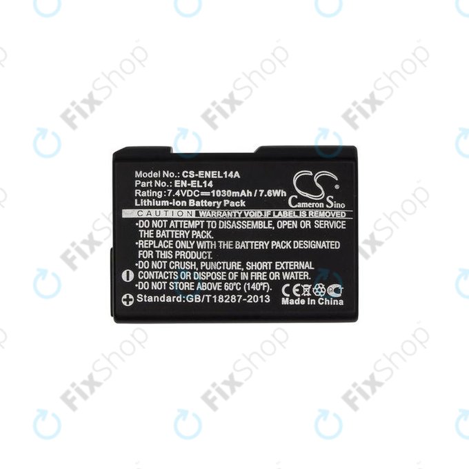 Battery για Nikon Coolpix D-series | P-series | EN-EL14 | Li-Ion | 1030mAh | HQ
