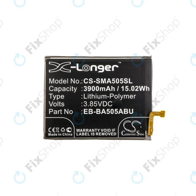 Μπαταρία για Samsung A20 A205F, 3900mAh, Li-Pol, 3.85 V, EB-BA505ABN, HQ