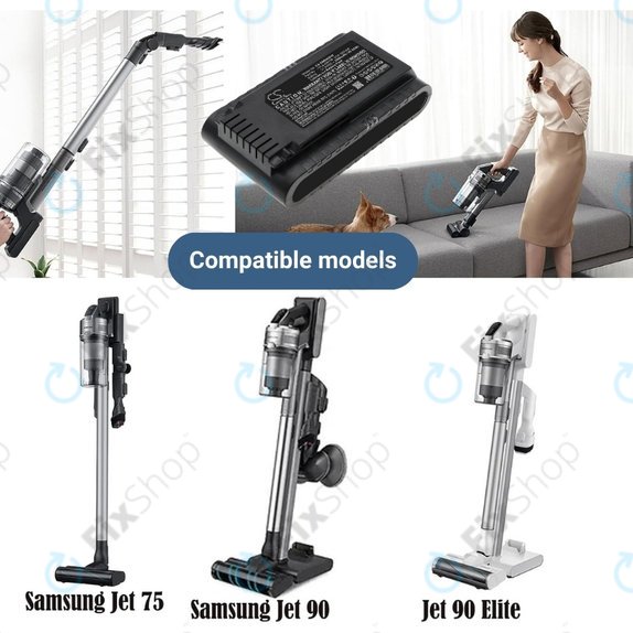 Μπαταρία για Samsung Jet 75, 75 Multi, 75 Premium, VS70, 90, VS9000, VCA-SBT90, VCA-SBT90E, DJ96-00221A, 21.6V, 2000mAh, HQ