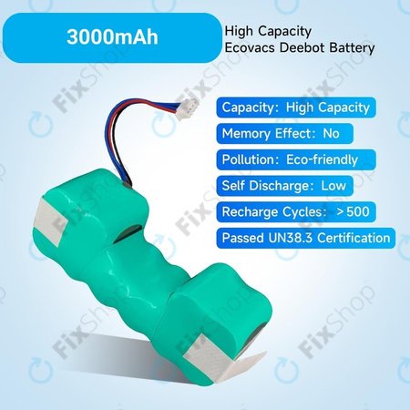 Μπαταρία για Ecovacs Sweeper DD35, DM88, DM88, 12.0V, 3000mAh