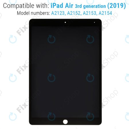 Οθόνη με οθόνη αφής για iPad Air (3rd Gen 2019), Μαύρο, Black, Refurbished