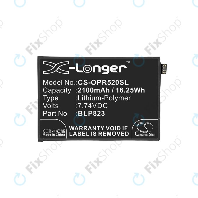 Μπαταρία για Oppo Reno 5 Pro, 2100mAh, Li-Pol, 7.74 V, BLP823, HQ