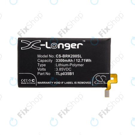 Μπαταρία για Blackberry BBF 100, 3300mAh, Li-Pol, 3.85V, TLp035B1, HQ