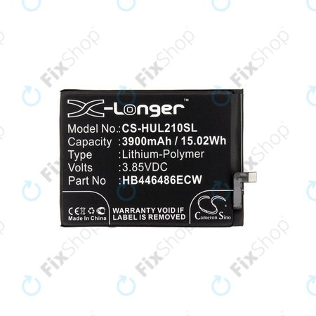 Μπαταρία για Huawei P Smart Pro 2019, 3900mAh, Li-Pol, 3.85V, HB446486ECW, HQ