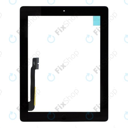 Οθόνη αφής με Home Button για iPad 3, iPad 4, Μαύρο, Black