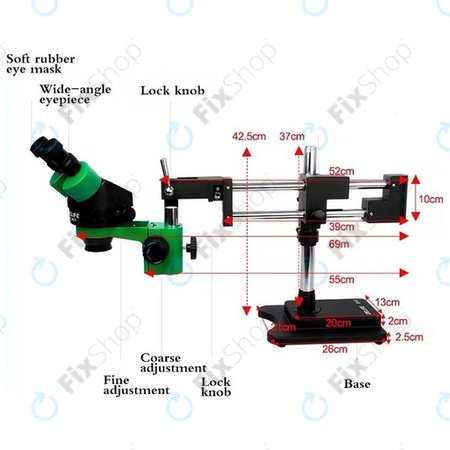 Τριοφθάλμιο Στερεοσκοπικό Μικροσκόπιο για Relife RL M3T-STL2 | Πράσινο | Green