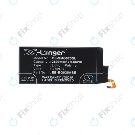 Μπαταρία για Samsung S6 Edge G925F, EB-BG925ABE, 2600mAh, HQ