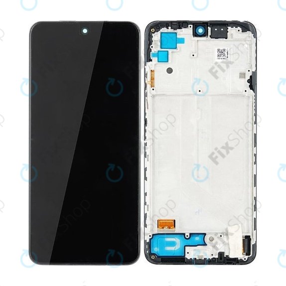 Συγκρότημα οθόνης για Xiaomi Redmi Note 10, Onyx Gray, Genuine Service Pack