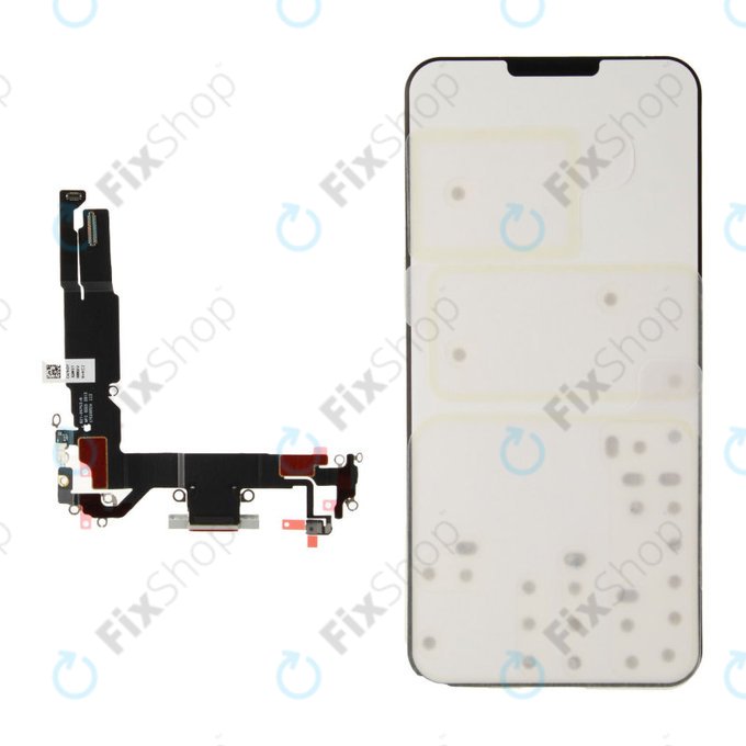 Επαφές Φόρτισης + Καλώδιο Flex για iPhone 16 | White | 923-11223 | Genuine Apple