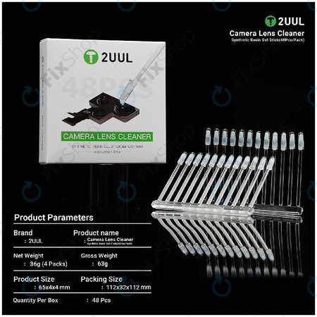 Στικ καθαρισμού φακών κάμερας με τζελ, 2UUL CL21, 48τμχ/πακέτο