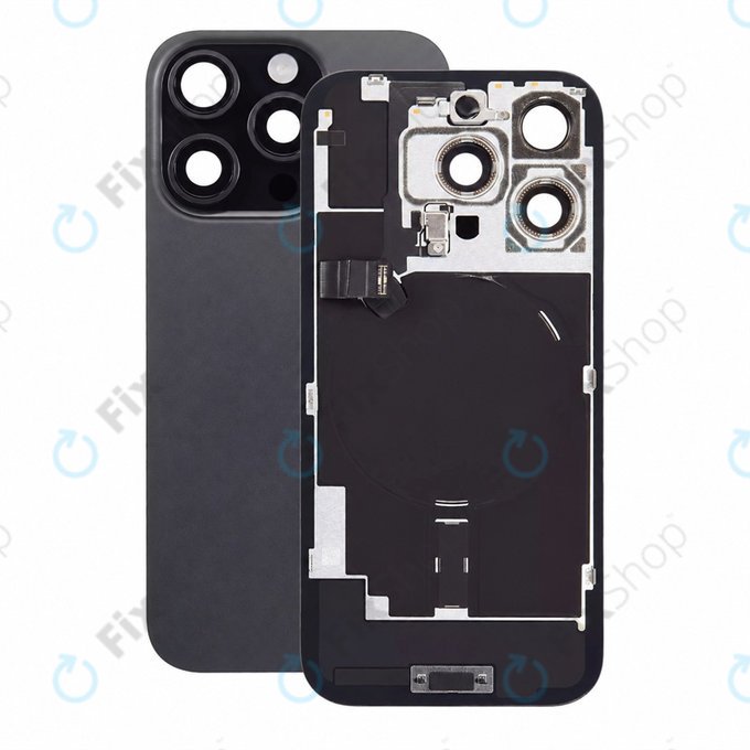 Γυαλί πίσω περιβλήματος για iPhone 16 Pro, Black Titanium, Pulled A
