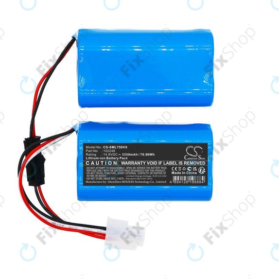 Μπαταρία για Symbo Laserbot 750, 5200mAh, Li-ion, 14.8V, 102248, HQ