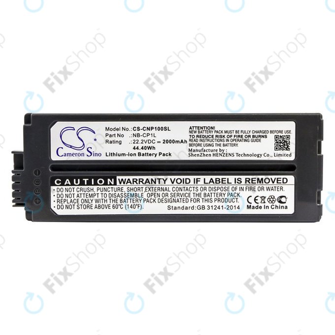 Μπαταρία για Canon Selphy CP, 2000mAh, Li-Ion, 22.2V, NB-CP1L, HQ