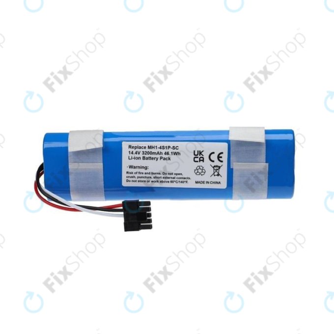 Μπαταρία για Xiaomi Mi Robot Vacuum Mop Pro (P), 2 (Mijia 2C), Viomi V2 Pro, Proscenic LDS M7, STYJ02YM, MH1-4S1P-SC, 14.8V, 3400mAh