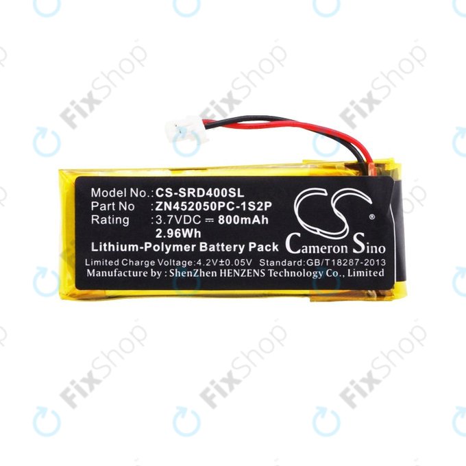 Μπαταρία για Cardo Scala Rider G4, 800mAh, Li-Pol, 3.7V, ZN452050PC-1S2P, HQ