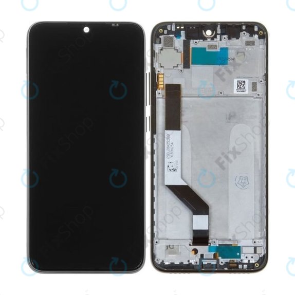 Συγκρότημα οθόνης για Xiaomi Redmi Note 7, 5606100920C7, 560610100033, 560610125033, Space Black, Service Pack