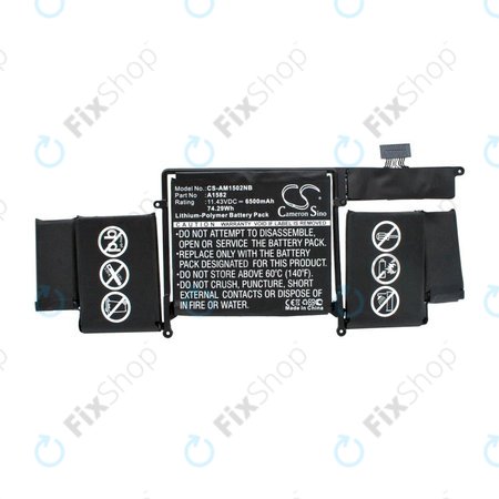 Μπαταρία για MacBook Pro 13", Αρχές 2015, A1502, A1582, 6500mAh, HQ