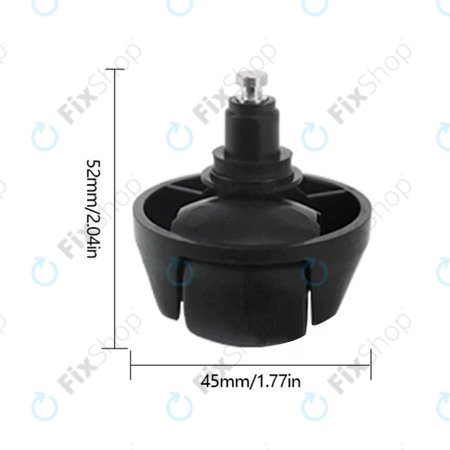 Εμπρόσθιος Τροχός για Xiaomi Dreame L10 Pro | L10 Ultra | X-series | Μαύρο | Black